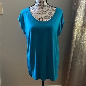 Michael Kors Vibrant Blue Short Sleeve Top Sz S